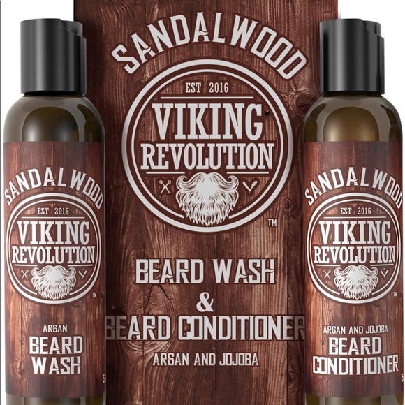 Viking Revolution Other - Beard Wash & Beard Conditioner Set w/Argan & Jojoba Oils